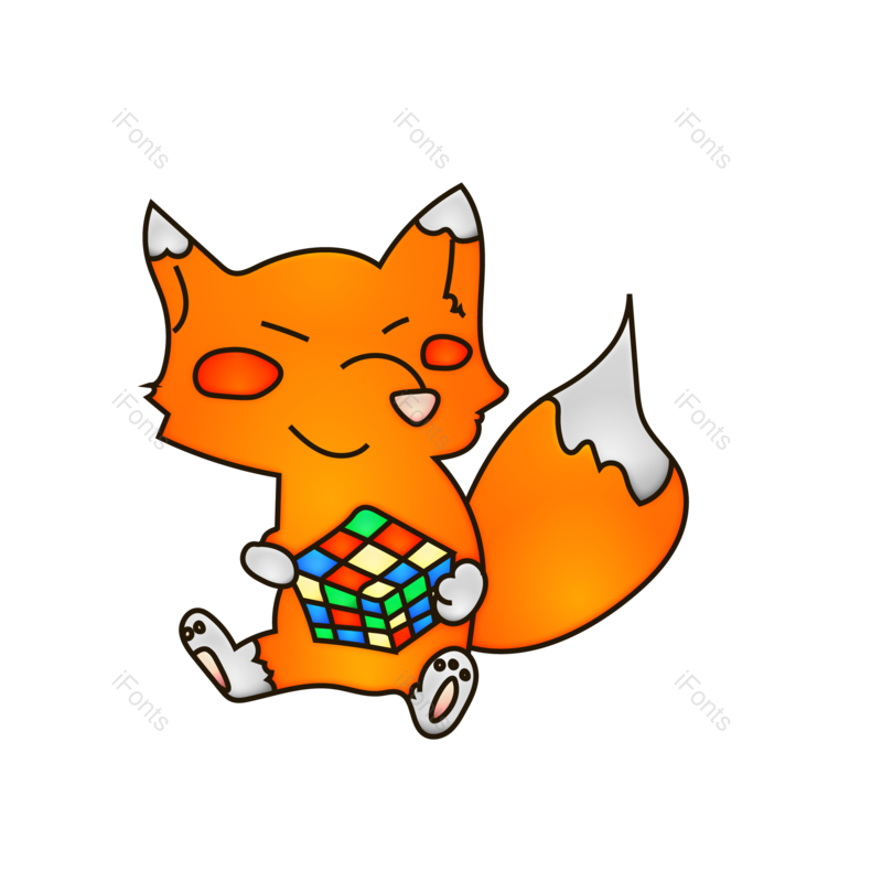 狐狸图片,简笔画元素,卡通动物PNG,免抠素材